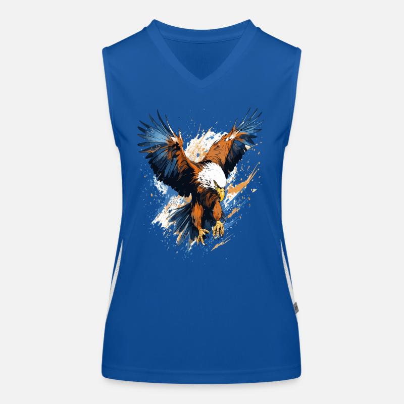 Stormy Eagle Splash Art Women's Functional Contrast Tank Top