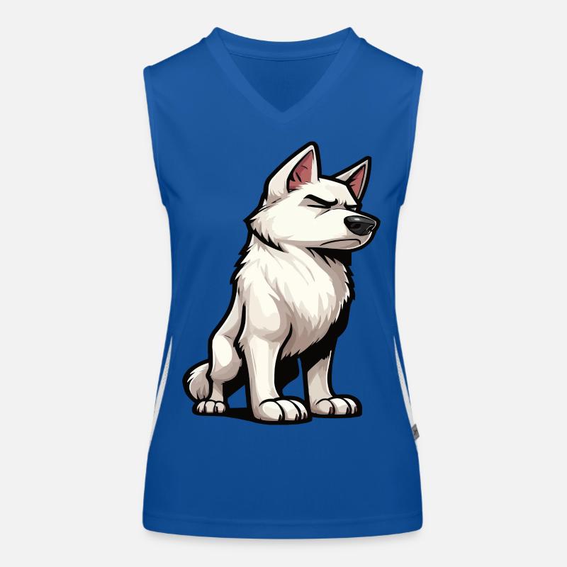 Weißer Schäferhund Schäferhund Schäferhunde Funktionelles Kontrast-Tank Top für Frauen