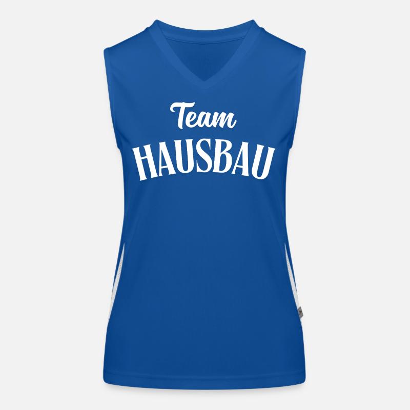 Construction de maisons d’équipe Débardeur respirant contrasté Femme