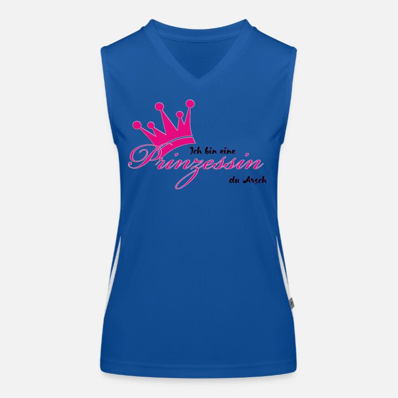 ich bin eine Prinzessin  Funktionelles Kontrast-Tank Top für Frauen