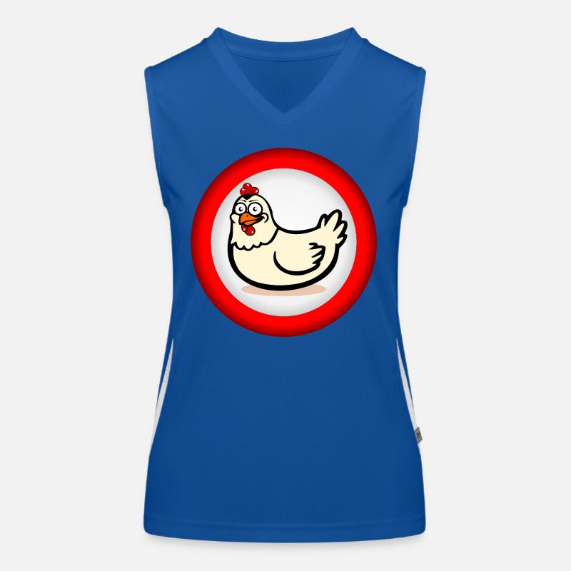 Panneau Chicken Keeping Chickens Débardeur respirant contrasté Femme
