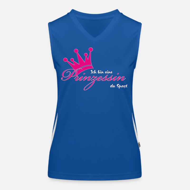 Ich bin eine Prinzessin Funktionelles Kontrast-Tank Top für Frauen