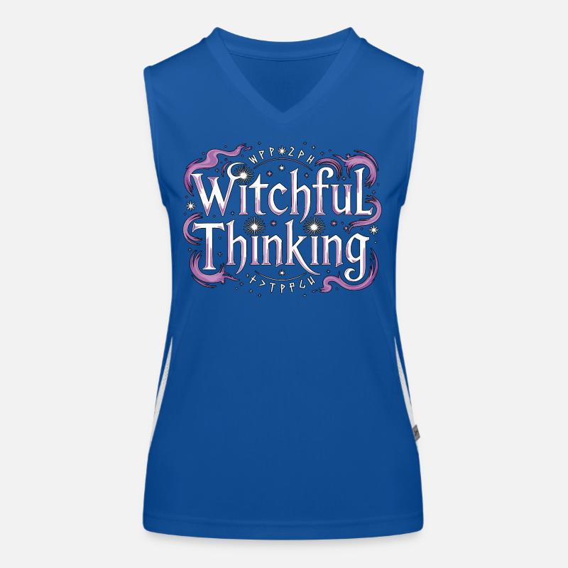 Witchcraft Witchful Thinking Loves Tarot Reading Women's Functional Contrast Tank Top
