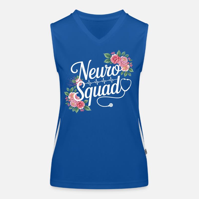 Neuro Squad Florale Medics Funktionelles Kontrast-Tank Top für Frauen