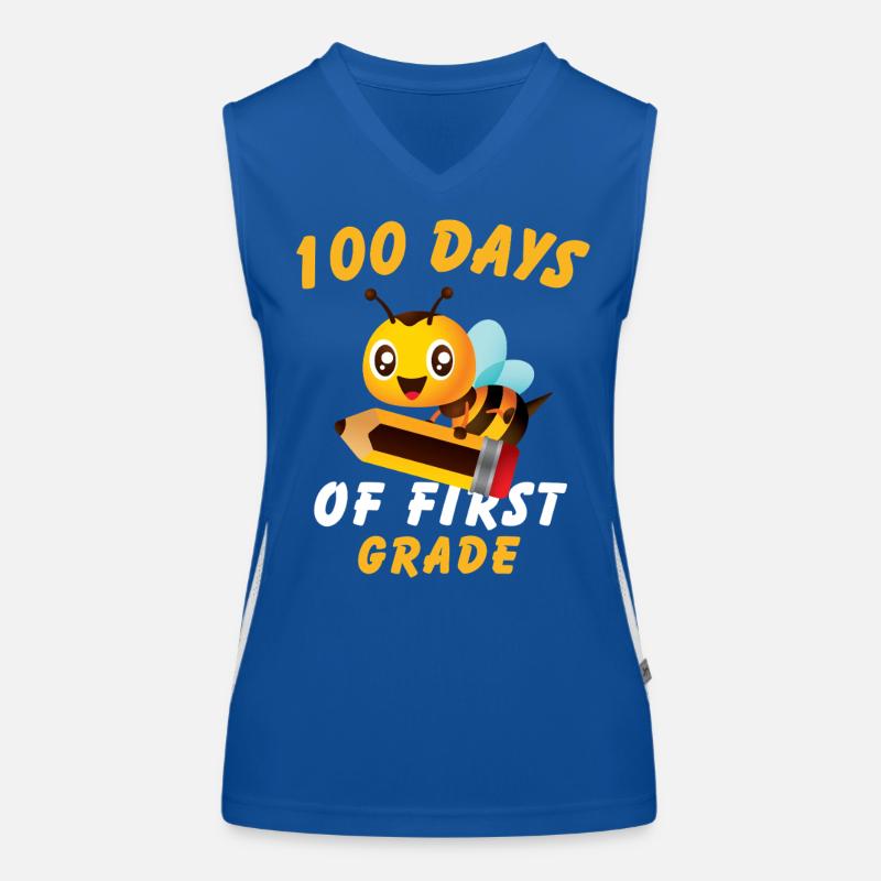 100 Tage der ersten Klasse 100. Schuljahre Funktionelles Kontrast-Tank Top für Frauen