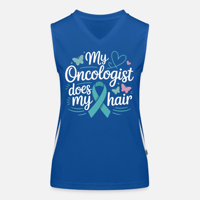 Mon oncologue coiffe mes cheveux Débardeur respirant contrasté Femme