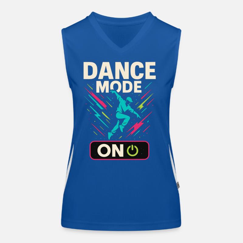 Mode Danse activé, soirée de streetdance en tannée Débardeur respirant contrasté Femme