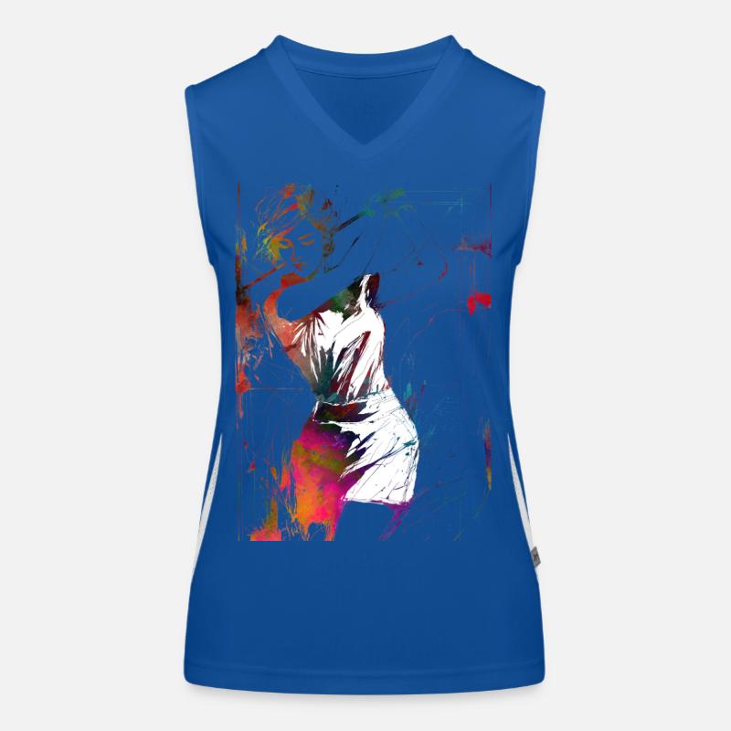 Joueur de golf #golf Débardeur respirant contrasté Femme