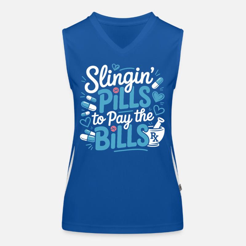 Pills to Pay the Bills Women's Functional Contrast Tank Top