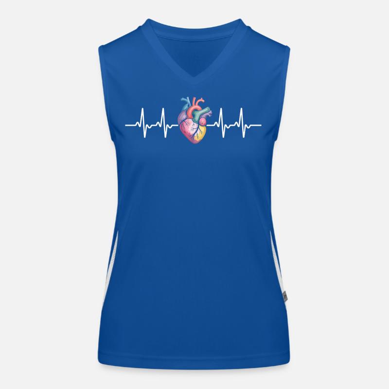 Heart Pulse Symphony Women's Functional Contrast Tank Top