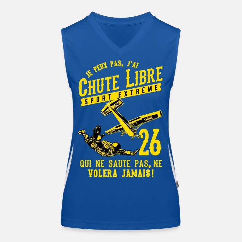 Extreme Free Fall 26 - Women's Functional Contrast Tank Top - royal/white