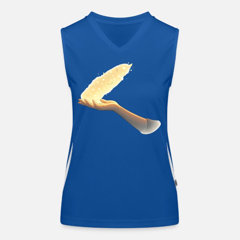 Loslassen – ein stilles Zeichen Funktionelles Kontrast-Tank Top für Frauen
