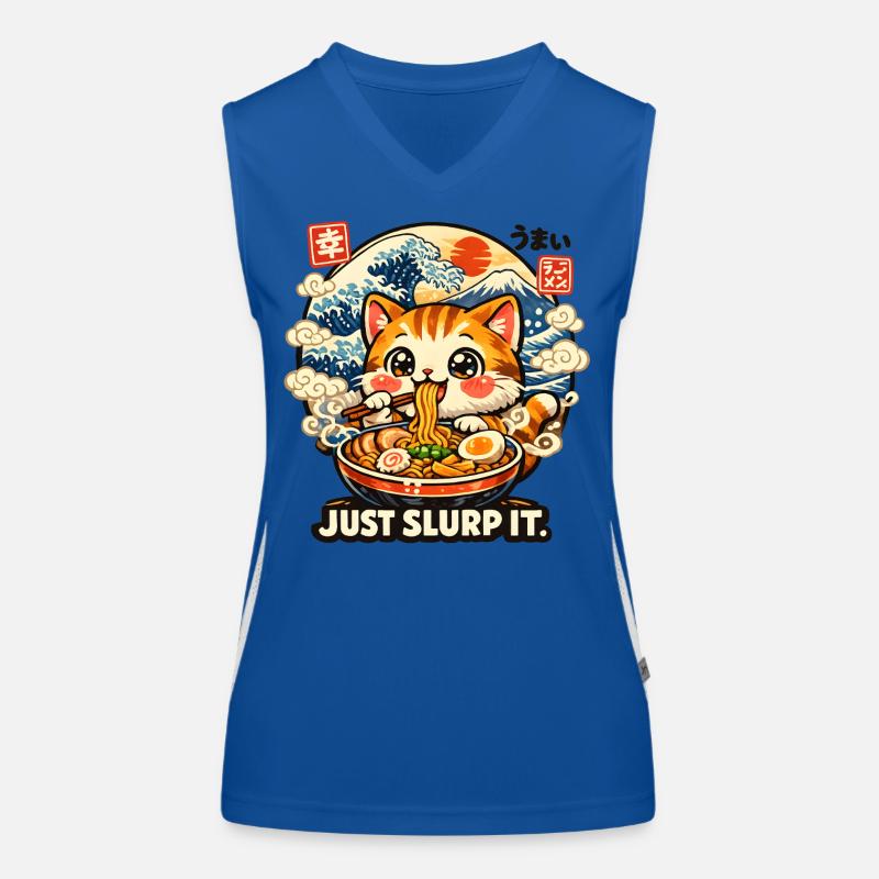 Ramen Cat Suce juste Débardeur respirant contrasté Femme