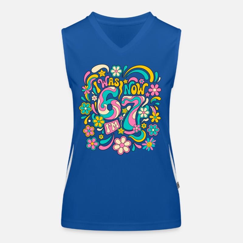 Six Seven Meme 6-7 Débardeur respirant contrasté Femme