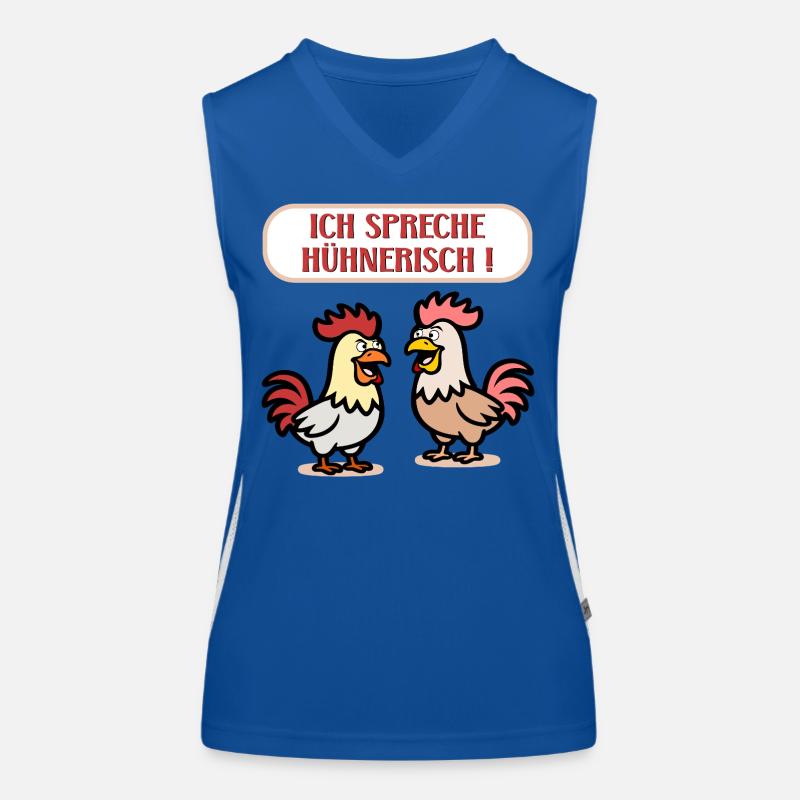 Poulets Language Volaille Débardeur respirant contrasté Femme