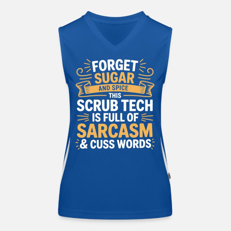 Tech Sarkasmus Scrub Humor Funktionelles Kontrast-Tank Top für Frauen