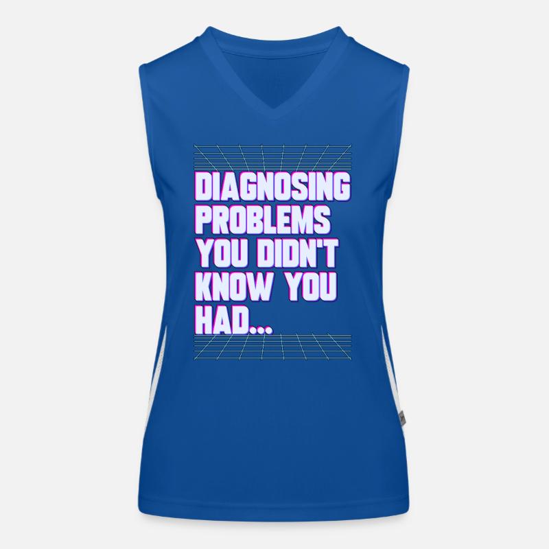 Nurse Practitioner Diagnosing Problems Nursing Funktionelles Kontrast-Tank Top für Frauen
