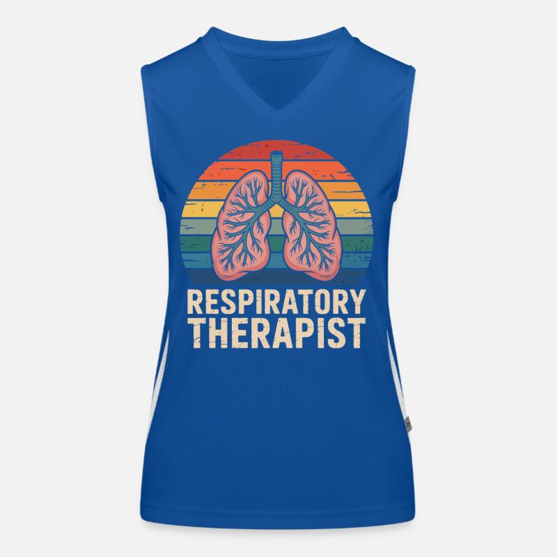 Respiratory Therapist Rainbow Women's Functional Contrast Tank Top