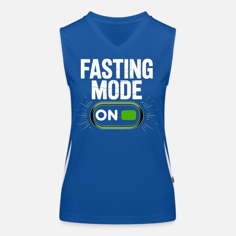 Fasting Mode ON Switch Design Women's Functional Contrast Tank Top