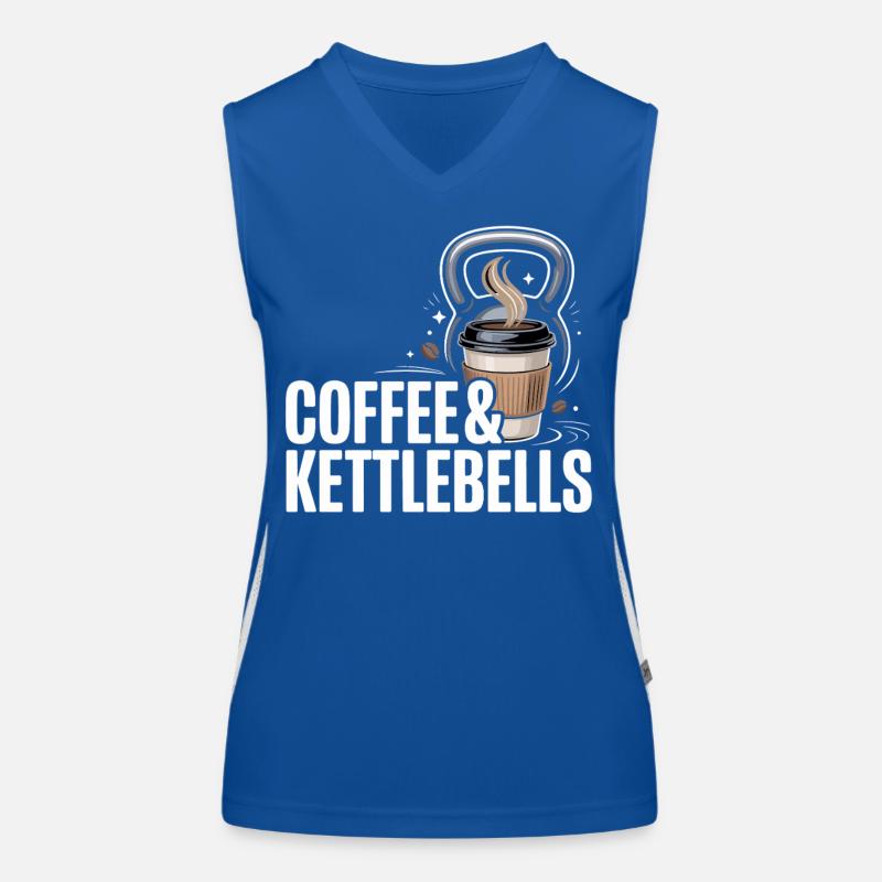 Coffee & Kettlebells Duo Débardeur respirant contrasté Femme