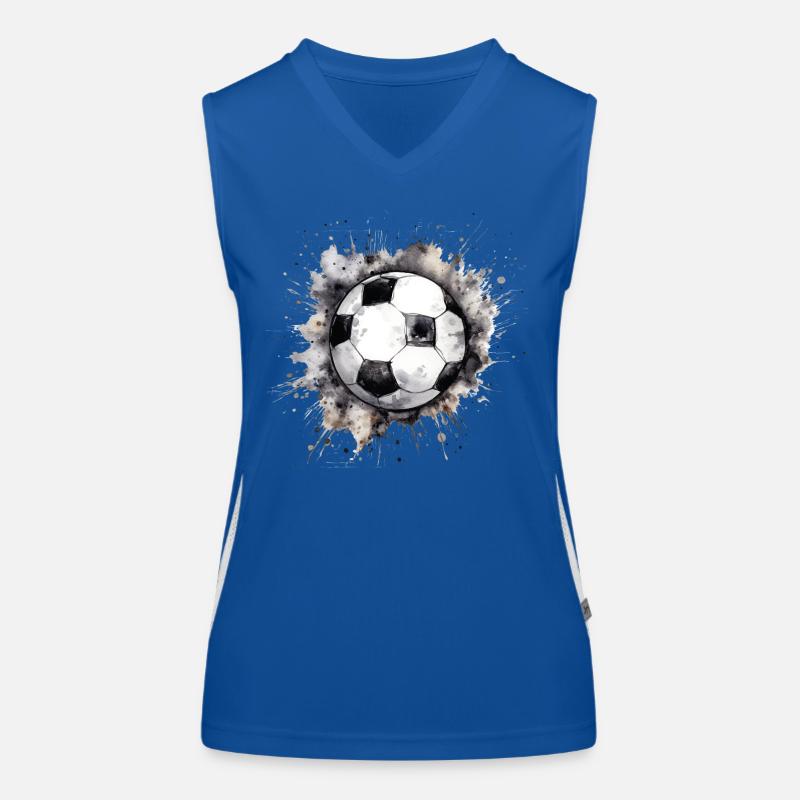 Soccer Ball Women's Functional Contrast Tank Top