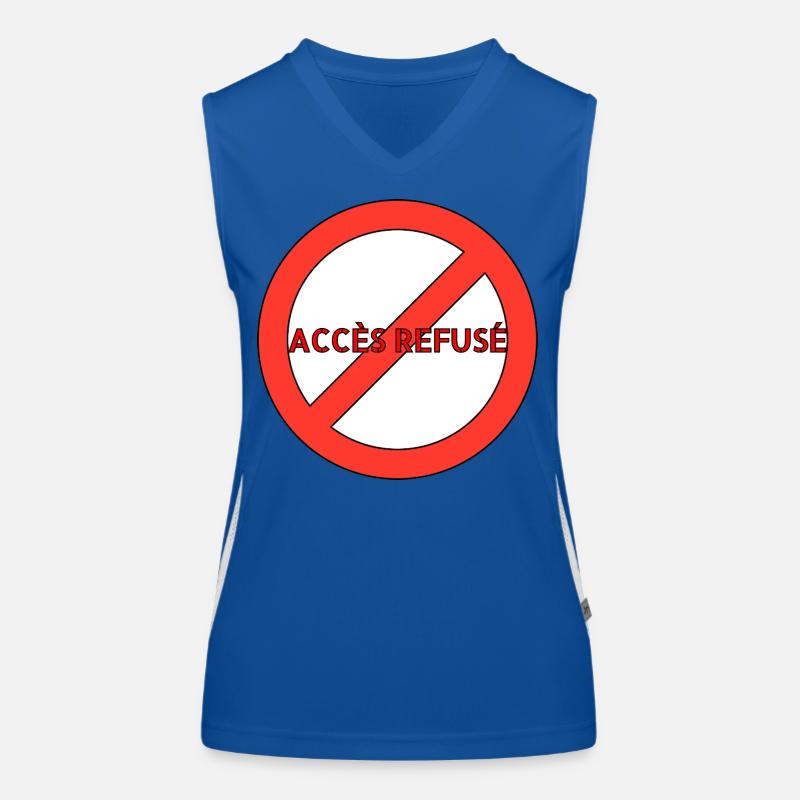 LE SYSTÈME Débardeur respirant contrasté Femme