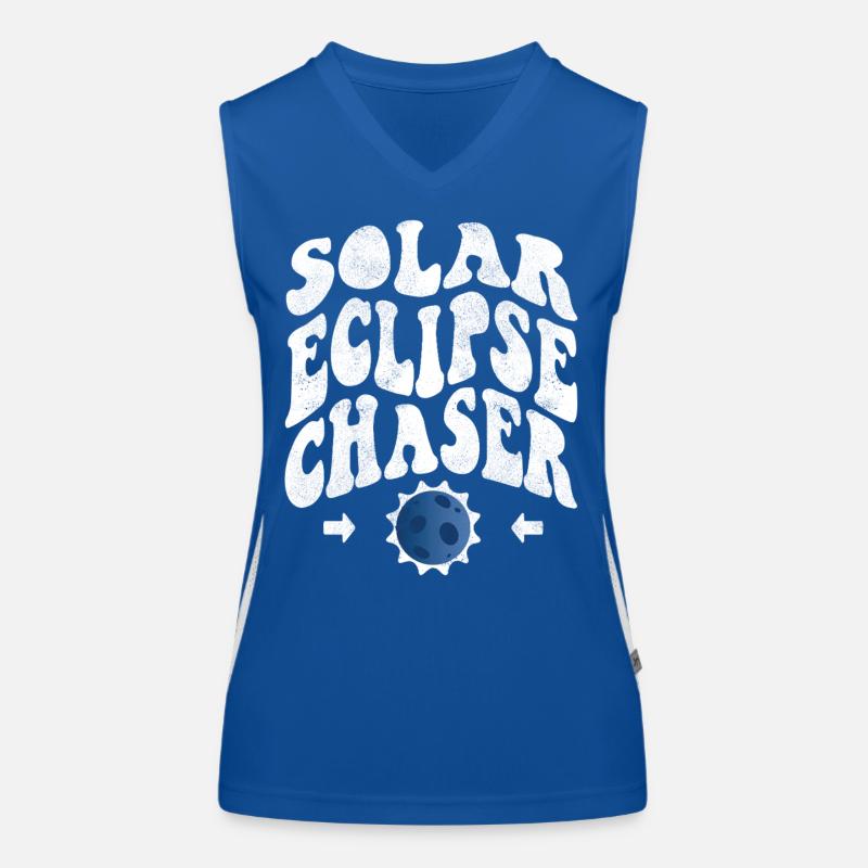 Solar eclipse chaser weiss Funktionelles Kontrast-Tank Top für Frauen