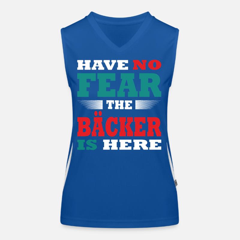Have no Fear the Baker is here Outfit Women's Functional Contrast Tank Top