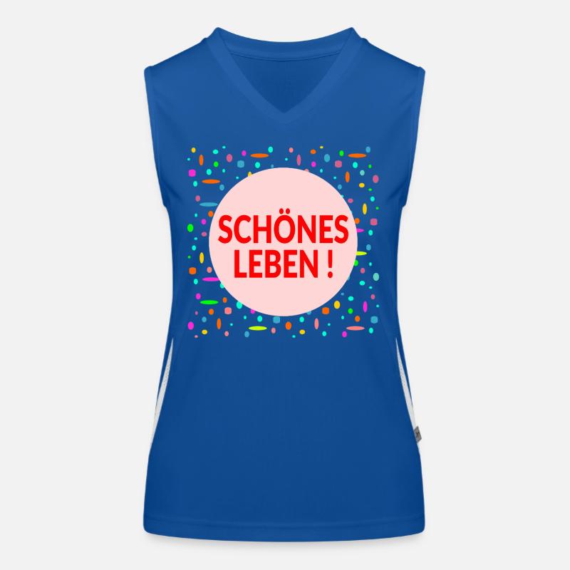 Lebensplan Schönes Leben Funktionelles Kontrast-Tank Top für Frauen