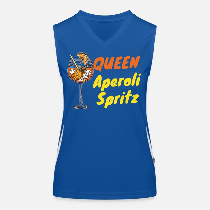 Aperoli Queen – Summer, Spritz & Fun Women's Functional Contrast Tank Top