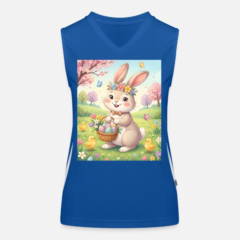 Lapin de Pâques Débardeur respirant contrasté Femme
