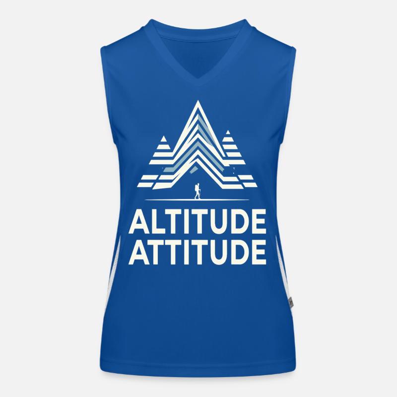 MOTIF MONTAGNEUX D’ALTITUDE PLUS ÉLEVÉE Débardeur respirant contrasté Femme