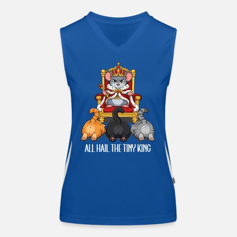 Dessin animé Tiny Mouse King Cats Débardeur respirant contrasté Femme