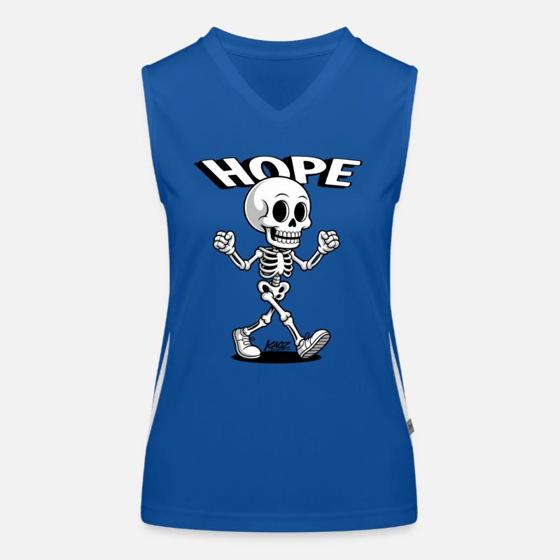 Hope Skeleton Stride Funktionelles Kontrast-Tank Top für Frauen