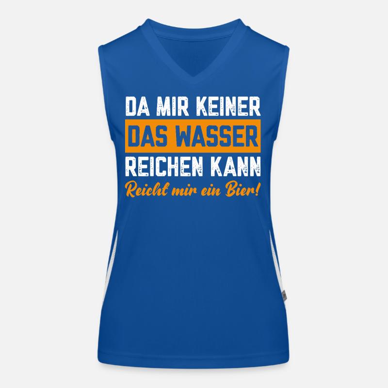 Since no one can give me water, beer is enough for me Women's Functional Contrast Tank Top