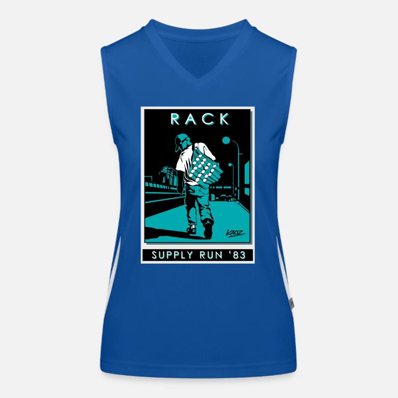 Course de Ravitaillement en Rack 83 Débardeur respirant contrasté Femme