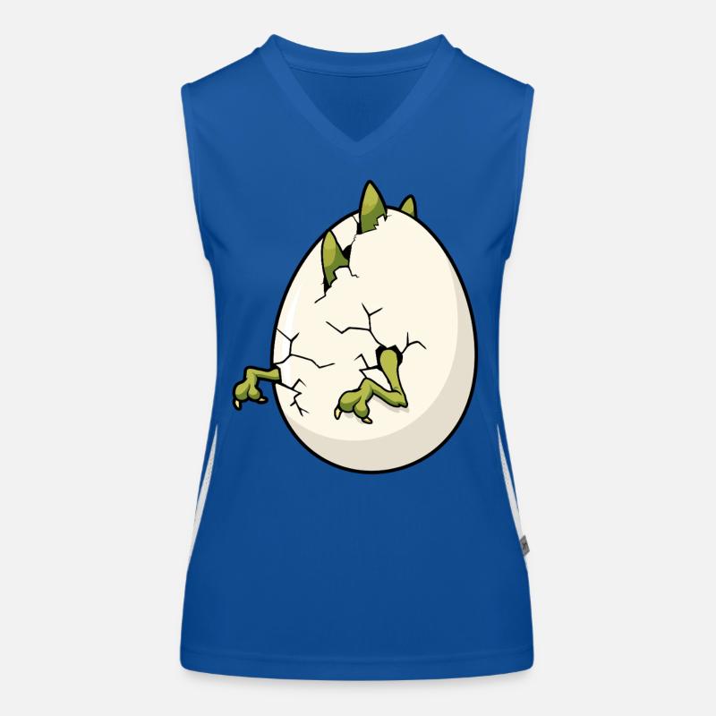 Cracked Egg Bloom Easter Women's Functional Contrast Tank Top