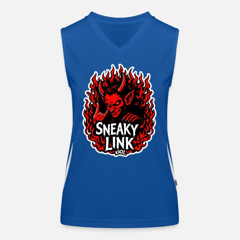 Infernalischer Hinterhältiger Link Funktionelles Kontrast-Tank Top für Frauen