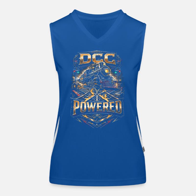 Modelleisenbahn Eisenbahn DCC Powered Funktionelles Kontrast-Tank Top für Frauen