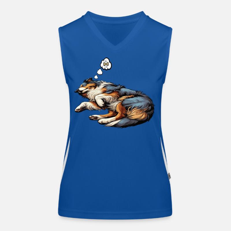 Australian Shepherd Aussie Aussie Owners Aussies Women's Functional Contrast Tank Top