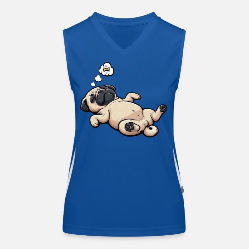 Mops Möpse Mopsbesitzer Mopsliebhaber Mopshalter Funktionelles Kontrast-Tank Top für Frauen