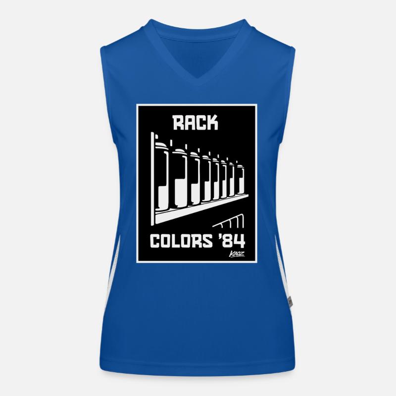Rack Colors 84 Retro Funktionelles Kontrast-Tank Top für Frauen