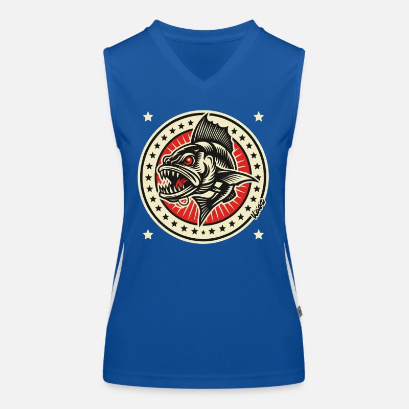 Barracuda-Abzeichen Funktionelles Kontrast-Tank Top für Frauen
