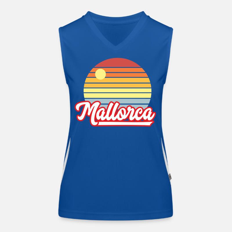 Mallorca, Urlaub Funktionelles Kontrast-Tank Top für Frauen