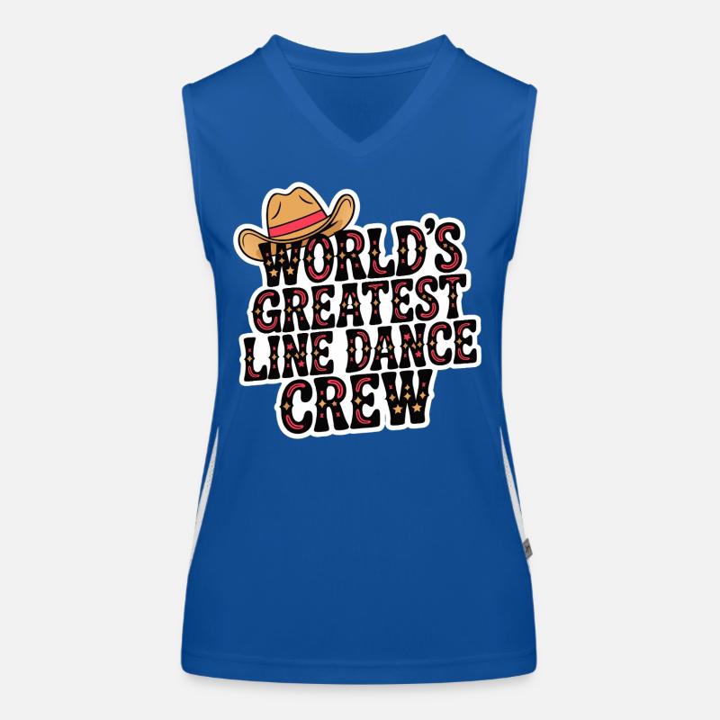 Welt's Größte Line Dance Crew Funktionelles Kontrast-Tank Top für Frauen