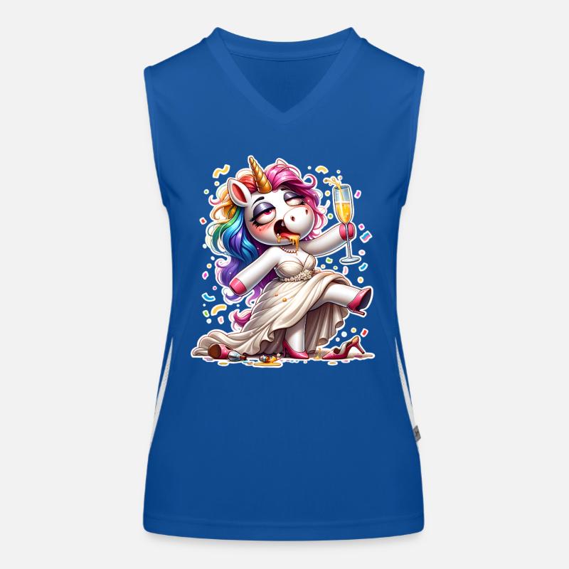 Licorne Mariée Ivre Débardeur respirant contrasté Femme