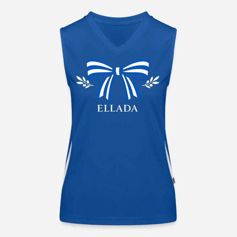 Ellada Schleife Funktionelles Kontrast-Tank Top für Frauen