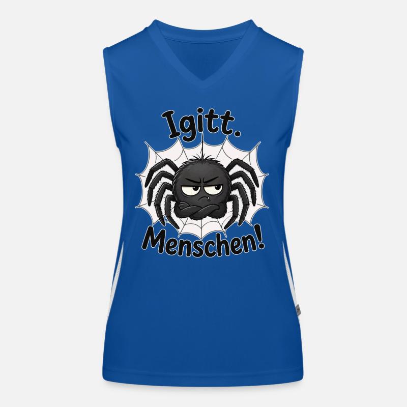 Igitt Menschen Lustige Spinne Sarkasmus Humor Funktionelles Kontrast-Tank Top für Frauen