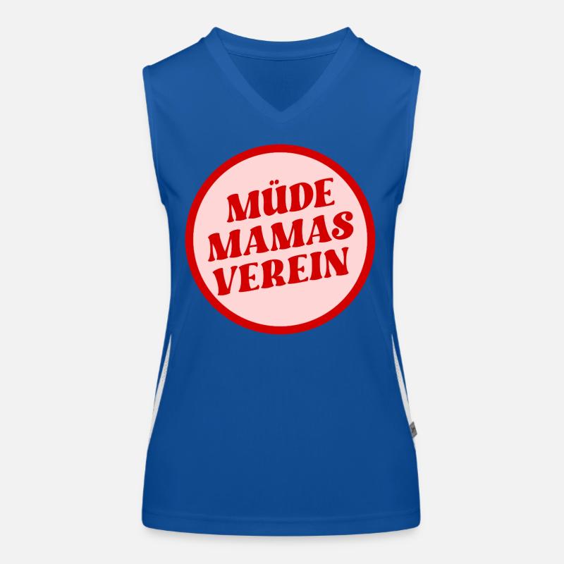 Müde Mamas Verein Funktionelles Kontrast-Tank Top für Frauen
