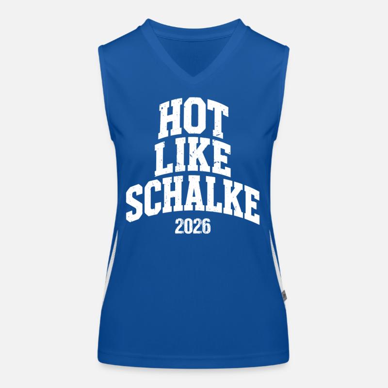 Hot like Schalke 2026 Funktionelles Kontrast-Tank Top für Frauen